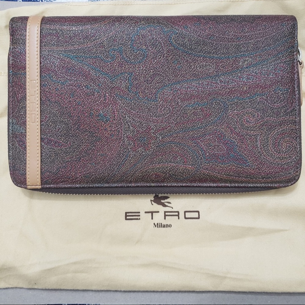 ETRO large zip around wallet.